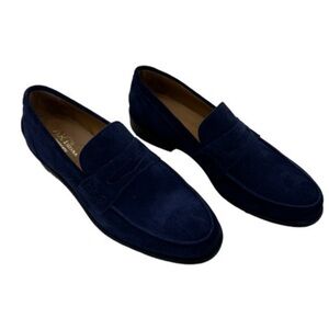 ARTE ARTIGIANA • CLASSIC BLU SUEDE COLLEGE SHOES